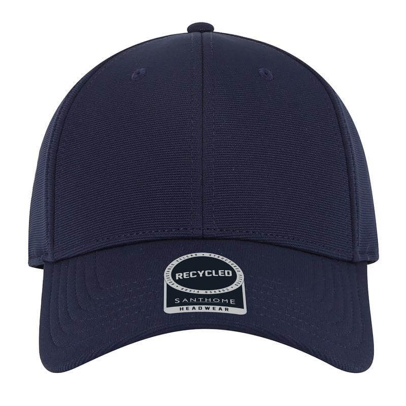 TITAN - Santhome Recycled 6 Panel Adjustable Cap - Navy Blue