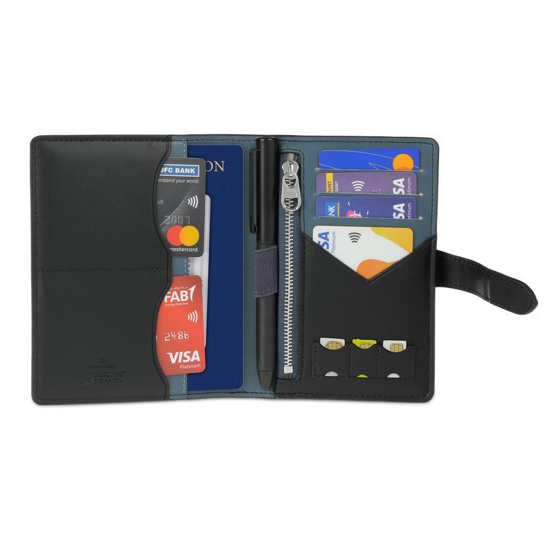 SKROSS Travel - Ambassador Passport Wallet - Black