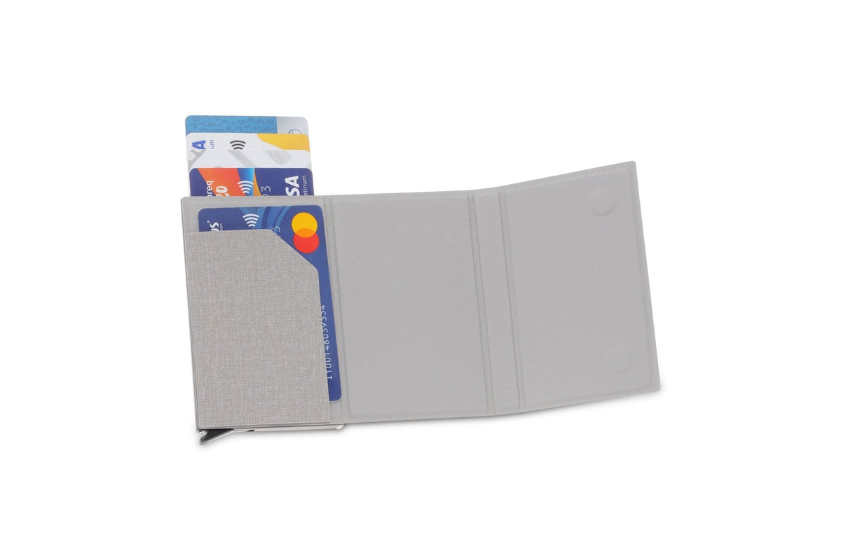 TESSIN - CHANGE ZERO Sustainable Gift Set with Refillable Notebook, Pen & Cardholder - Grey