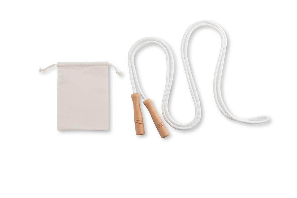 XANTHI - Cotton Jumping Rope in a Cotton Pouch