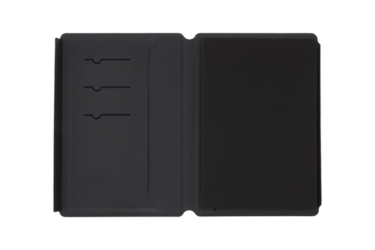 TESSIN - CHANGE ZERO Sustainable Gift Set with Refillable Notebook, Pen & Cardholder - Black